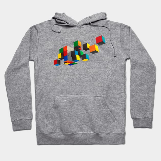 Rubik's cube Abstract art Hoodie by asitha